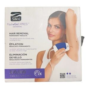 Silk’n Flash&Go EXPRESS IPL Hair Removal Device 300K Pulses Open Box
